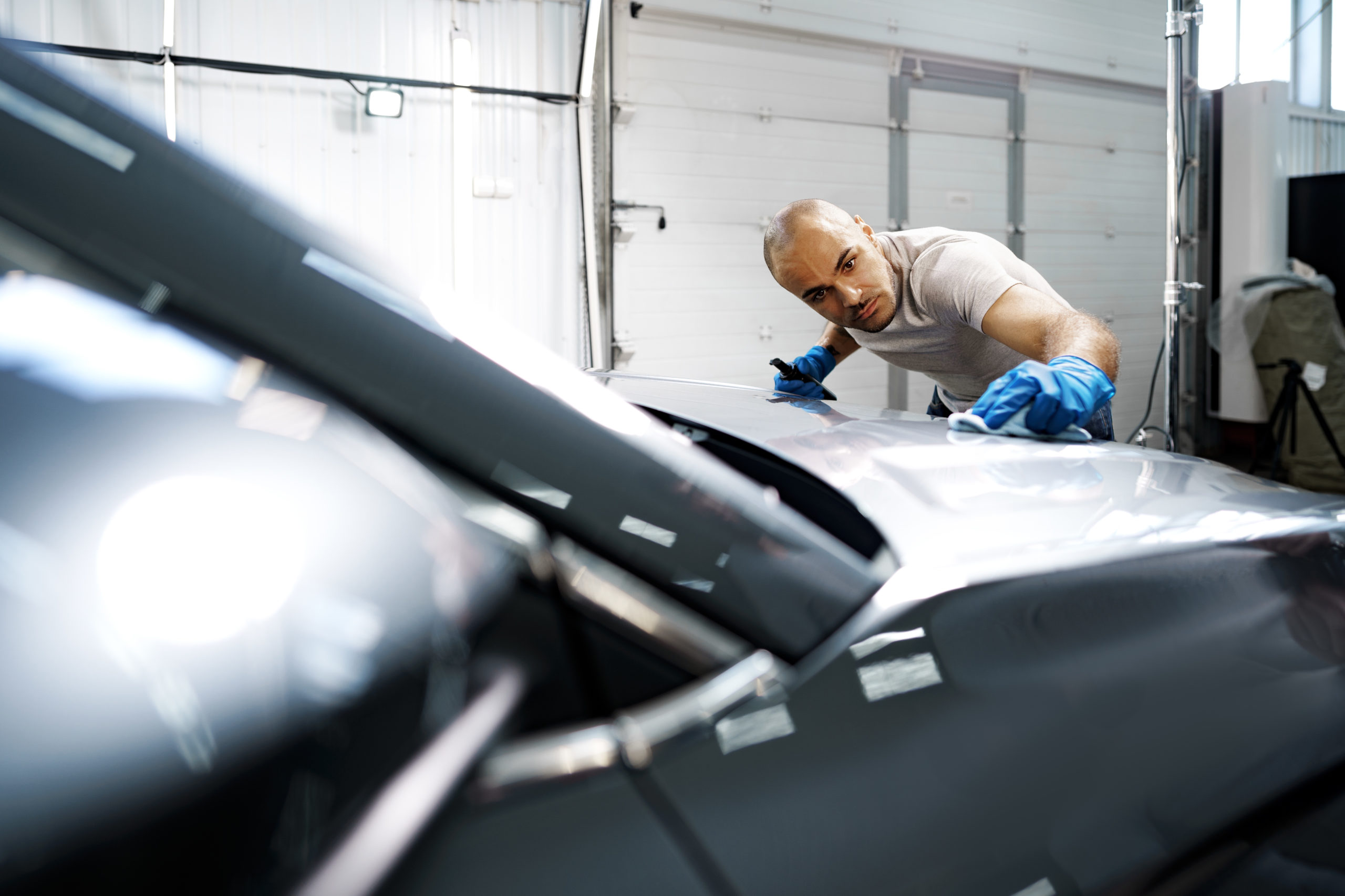 Car hail damage repair in Camp Verde, AZ using paintless dent repair at Kaizen Collision Center